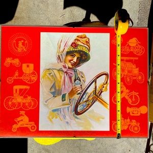 Vintage framed Coca Cola advertising. Circa 1909 “When Dusters We’re in Vogue”.